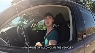 Woman disappear in front of police officer