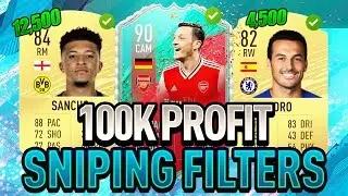 100,000 COINS SNIPING FILTERS!! - FIFA 20 SNIPING FILTERS *Fifa 20 Trading Method*