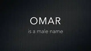 How to Pronounce Omar