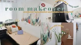 EXTREME SMALL ROOM MAKEOVER PH + assembling new furniture, organizing and decorating | Ara Joyce