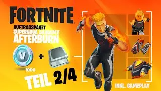 Fortnite | Supernova Akademy Auftragspaket Teil 2 | Spitzhacke Afterburn-Schild erhalten!
