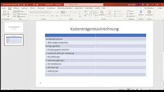 Kostenrechnung - Teil 14 - Kostentr&auml;gerst&uuml;ckrechnung - Rechenschema
