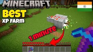 Minecraft Survival XP Farm 🔥 1 Minute Me 50+ XP | Hindi Tutorial