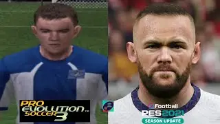 Wayne Rooney 🏴󠁧󠁢󠁥󠁮󠁧󠁿 - Face Evolution - PES 3 to PES 2021
