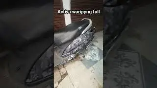 activa wrapping 🔥 #viralvideo #bike #lamination#viralshorts #youtubeshorts #active#vishnu