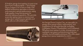 Garage Doors League City &ndash; Expert Garage Door Repair & Installation in League City, TX