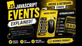 JavaScript Events Explained 🔥 | Get Input Value, Mouse & Keyboard Events #EasyWebSeries