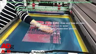 Silicone Heat Transfer Ink: Cleaning process of the screen mesh after printing (Updated!!)
