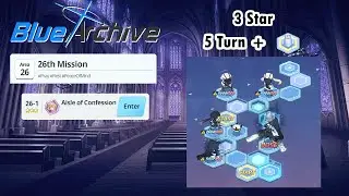 Blue Archive Global - Story Stage Hard 26-1 (3 Star & 5 Turn Clear) + Pyro Box