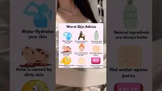 Worst skin advice #glowup #acne #acnetreatment #worst #skin #advice #pretty #coquette #skincare