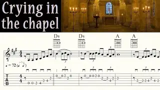 CRYING IN THE CHAPEL | ELVIS | Complete Version | Acoustic Guitar Lesson | TAB & Sheet Music