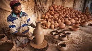 Traditional Clay Pottery Making Primitive Earthenware Art | Dast e Maharat