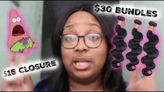 3 BUNDLES  AND CLOSURE FOR $50??? Affordable AMAZON HAIR