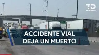 Joven motociclista muere tras accidente en el Libramiento Noroest en Escobedo,NL