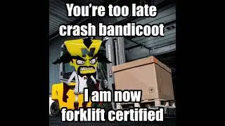 Dr. Neo Cortex becomes forklift certified #shorts #crash #memes #voiceover