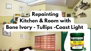 Repainting | Kitchen | Bedroom | Bone Ivory | Boysen Paint | DIY | Teacher Pams Diary