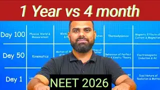 1 YEAR VS 4 MONTH FOR NEET | LAST 4 MONTH IS ENOUGH FOR NEET 2026 | #NEET2026 #mrsir #physicswallah 
