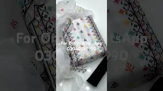 Embroided Khaddi Net Dress
