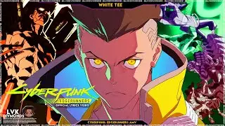 BLVK DIVMONDS - WHITE TEE「CYBERPUNK: EDGERUNNERS AMV」