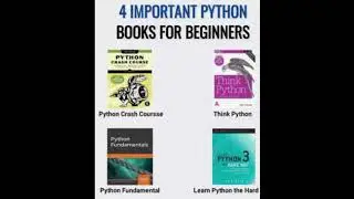 4 IMPORTANT PYTHON BOOKS FOR BEGINNERS #python #pythonlearning #learnpython #pythonshorts
