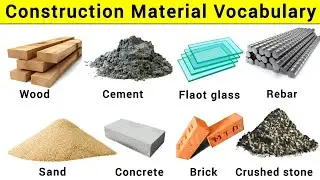Construction Material Vocabulary | Constitution vocabulary names | Construction names in English