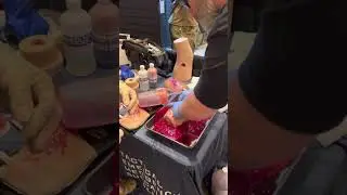 SHOT Show TrueClot Wound Packing Task Trainer, Gunshot Wound with Bone