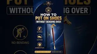 Effortless Style: Caffrey Royal Touch Premium Wooden Shoe Horn | Long Handle Luxury for Seniors