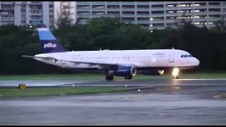Jetblue Airways Taking Off Runway 8 at Luis Munoz Marin Int Airport (TJSJ)
