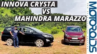 Mahindra Marazzo Vs Toyota Innova Crysta | A Worthy Rival | Motoroids