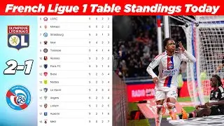 French Ligue 1 Table Standing Updated Today After  Lyon vs Strasbourg | MATCHWEEK 9 | Season 2025-26