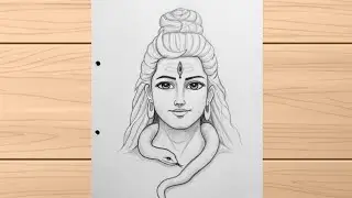How to draw god shiva face drawing | Mahadev drawing | Mahashivratri drawing | lord shiva chitra 