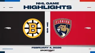 NHL Highlights | Bruins vs. Panthers - February 4, 2026
