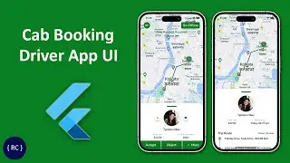 Online Cab Booking App UI in Flutter | Uber Clone in Flutter | Driver App | CabWind