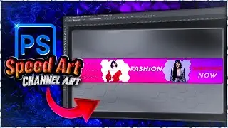 How to make Easy channel art in 5 minutes!? |Speed Art