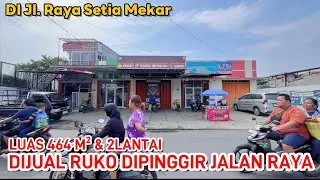 Dijual ruko 4 rolling 464 M&sup2; || Bisa beli satu || Surat SHM ,IMB || Strategis pinggir jalan utama 