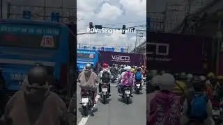 Saigon is well known for its heavy traffic - but it just works #saigon #over40 #over40women #bike
