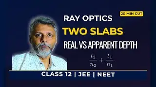 Two Slabs in Refraction: Real vs Apparent Depth | Class 12 Ray Optics | JEE | NEET