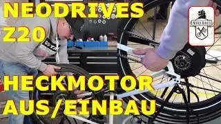 Heckmotor Neodrives Z20 ausbauen und einbauen mit Steckachse bei Nordbikes!