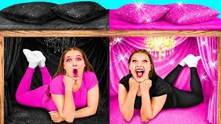 Секретный Домик Под Кроватью | Богатая vs Бедная Смешные Челленджи от ChallengeTeen