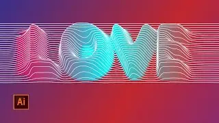 Line Distortion Effect in Adobe Illustrator