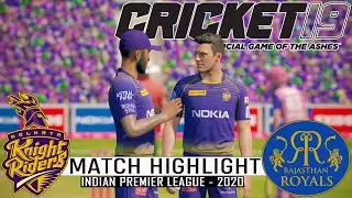 IPL 2020 | 33rd Match | KKR vs RR Game Play | Cricket 19
