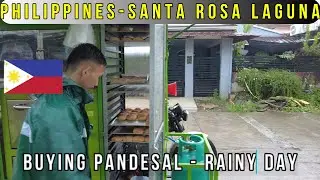 Rainy Morning in Santa Rosa | Mobile Bakery Pandesal on a Tricycle