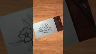 Free vector line art and hand drawing flower art#art#drawing #short#shorts #flower #satisfying
