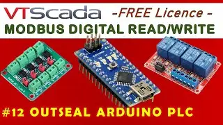 #12 Цифровое чтение/запись VTScada Modbus | ПЛК Outseal Arduino #VTScada #Modbus #ПЛК #ArduinoPLC