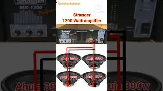 Stranger 1200 watt amplifier Me kitne speaker bajay /MX 1200 Price