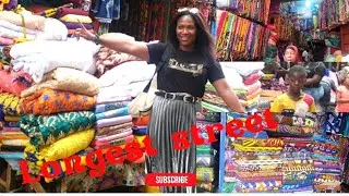 MALAMA THOMAS STREET / FREETOWN BIGGEST FABRIC Ankara MARKET IN SIERRA LEONE 🇸🇱 shoes, necklace....