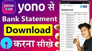 Yono Sbi se statement kaise nikale| How to download bank statement from yono sbi app #yonosbi2.0 