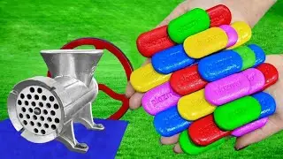 NEW COLORFUL CHOCOLATE BARS vs MEAT GRINDER TOPLERONE