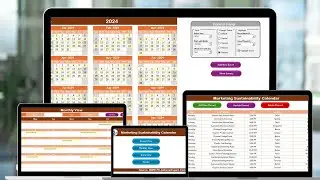 Marketing Sustainability Calendar in Excel