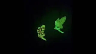 Glow in the Dark Fairy Decorations ✨ Handmade Polymer Clay Charms (Mica Shimmer & Sparkly Wings)